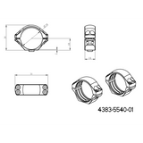 34mm anéis para luneta | base picatinny de duas peças com alavancas 