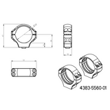 34mm anéis para luneta | base Picatinny QD curta 