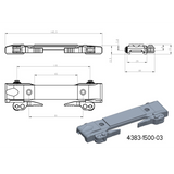 Base para adaptadores JK-N | base picatinny com alavancas QD [longa] 