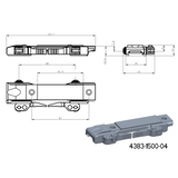 Base para adaptadores JK-N | base picatinny com alavancas QD [curta] 