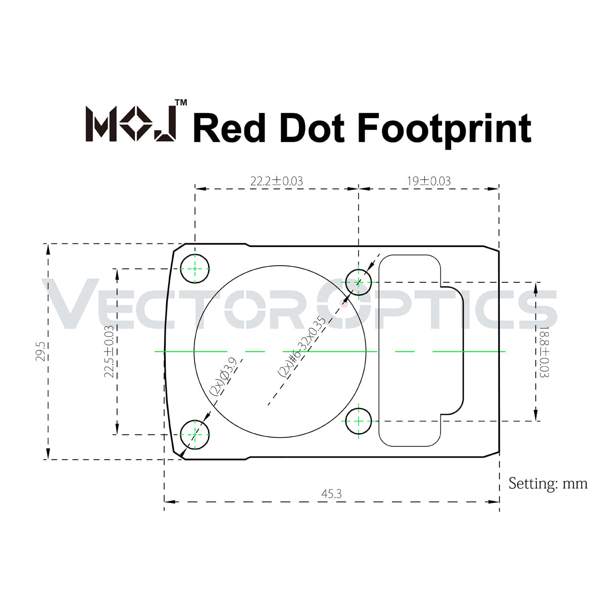 Vector Optics Frenzy 1x22x26 MOS mira red dot 