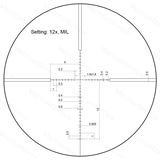 Vector Optics Veyron 3-12x44 SFP compacto mira telescópica 