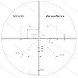 Vector Optics Veyron 6-24x44 IR Primeiro Plano Focal Iluminado mira telescópica 