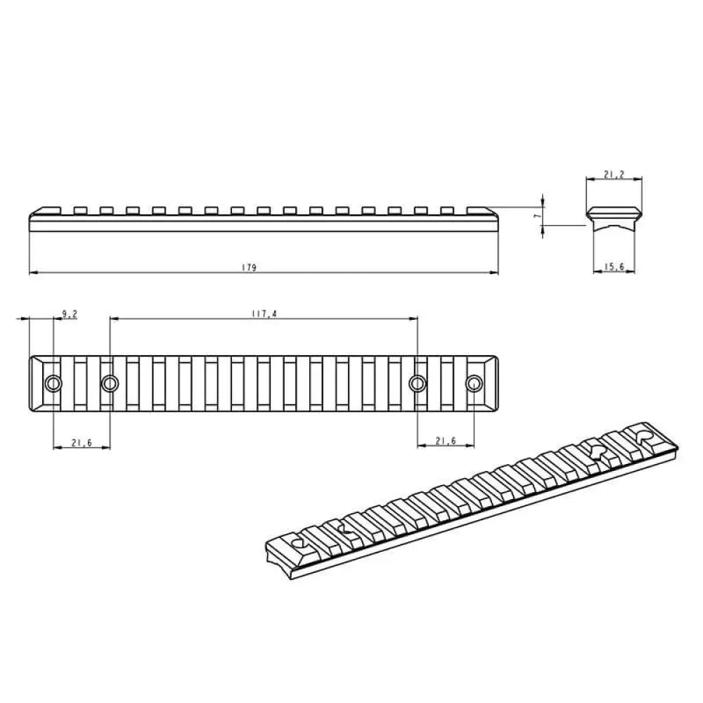 Savage 110 long picatinny rail